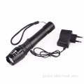 Rechargeable Flashlight With Strobe euro CE 10w xml t6 rechargeable led torch flashlight with strobe function Factory